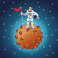 Image result for Cartoon Astronaut Floating in Space