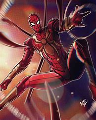 Image result for Classic Iron Spider Suit Art