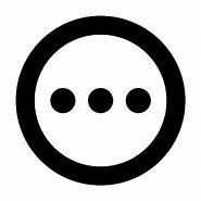 Image result for Three Dots in a Circle Icon