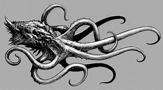 Image result for Scary Octopus Drawing