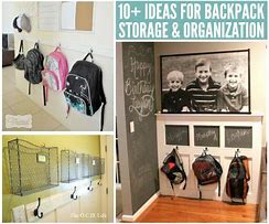 Image result for Backpack Storage Ideas