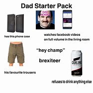Image result for Dad Starter Pack Meme