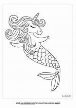 Image result for Mermaid with Unicorn Coloring Pages