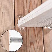 Image result for Clear Plastic Locking Shelf Supports