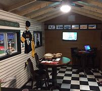 Image result for 10X10 Shed Game Room