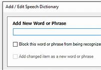 Image result for Windows Speech Recognition Dictionary