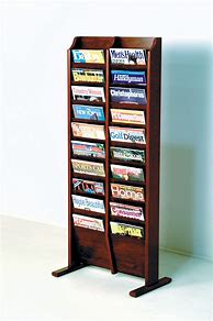 Image result for Small Wood Magazine Rack