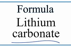 Image result for Lithium Carbonate Equation