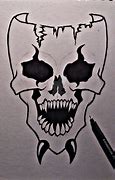Image result for Creepy Skull Drawings Easy