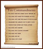 Image result for Ten Commandments Text