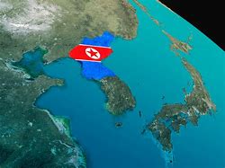 Image result for North Korea Flag Map