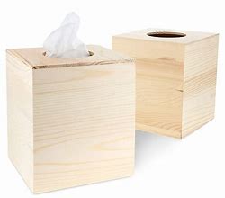 Image result for Wood Tissue Box Holder