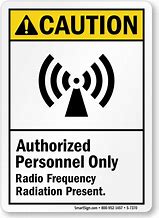 Image result for Radio Frequency Warning Signs