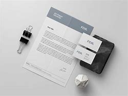 Image result for Free Letter and Business Card Mockup