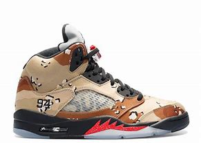 Image result for Jordan 5 Retro Supreme Camo