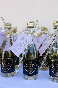 Image result for Mini Champagne Bottle Favors