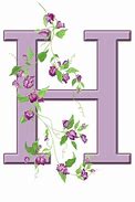 Image result for Letter H Floral Design