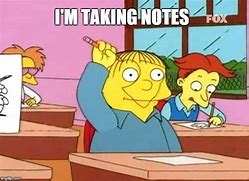 Image result for Looks at Notes Meme