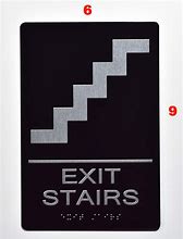 Image result for Staircase Safety Signage