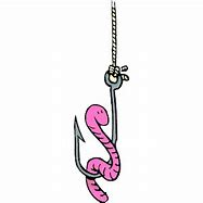 Image result for Worm On a Hook Clip Art