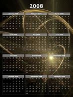 Image result for Calendrier 2008
