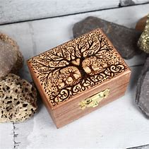 Image result for Tree of Life Wood-Burning On Box
