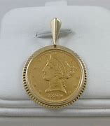 Image result for Gold Liberty Coin Pendant