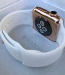 Image result for Rose Gold Apple Watch with White Band