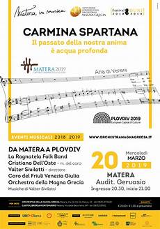 popolare materano carmina spartana da matera a plovdiv il concerto vedr 224 popolare materano carmina spartana da matera a plovdiv il concerto vedr 224