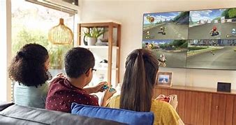 Image result for Playing Nintendo Switch On TV