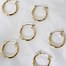 Image result for Small Thin Gold Hoop Earrings