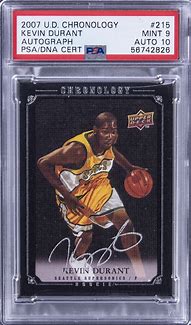Image result for Kevin Durant Rookie Autograph