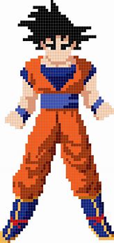 Image result for Goku Pixel Art Dragon Ball Z