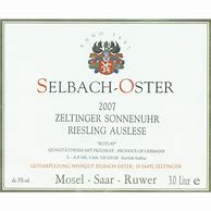 Afbeeldingsresultaten voor Selbach Oster Zeltinger Sonnenuhr Riesling Auslese 'Rotlay'