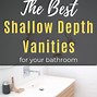 Image result for 18 Depth Bathroom Vanity