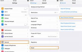 Image result for How Reset Network Settings iPhone