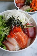 Image result for Sashimi On Rice