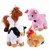 Image result for Farm Animals Plush Toys