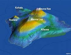 Image result for Big Island Volcanoes Map
