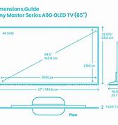 Image result for 65 Inch TV Dimensions Inch