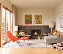 Image result for Tiny Mid Century Modern TV Room
