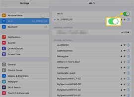 Image result for iPad Settings Screen Wi-Fi