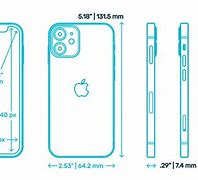 Image result for iPhone 12 Mini Size in Inches