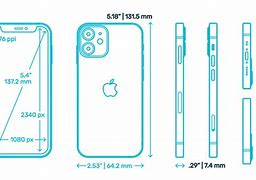 Image result for Diagram of iPhone 12 Mini