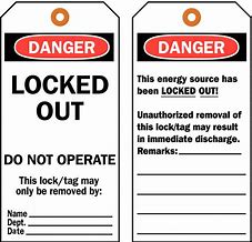 Image result for Lockout Tags