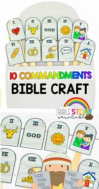 Image result for 10 Commandments Kids Activities