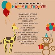 Image result for Say Happy Birthday