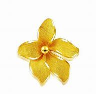 Image result for 24K Solid Gold Flower Pendant