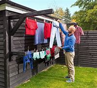 Image result for Outdoor Clothes Drying Line Rack