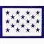 Image result for American Flag 50 Stars Black and White